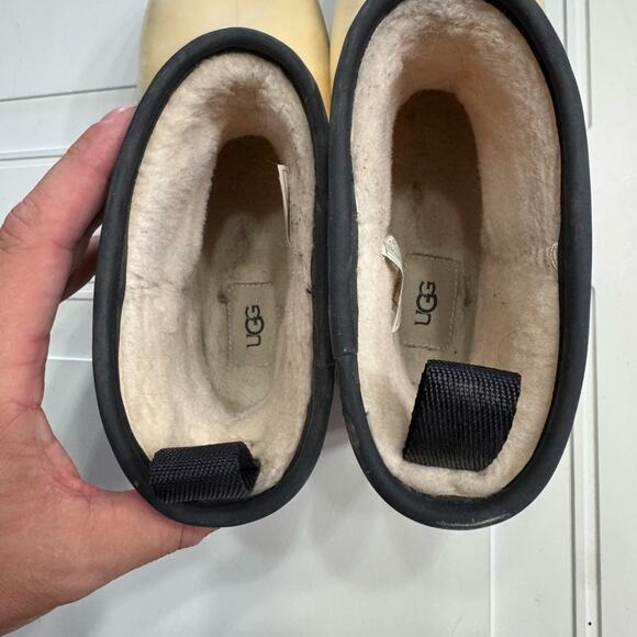 UGG Classic Clear Mini Boot Sherpa Warm Logo Size 9 - Picture 7 of 8